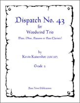 Dispatch No. 43 Flute, Oboe, Bassoon/Bass Clarinet Trio cover